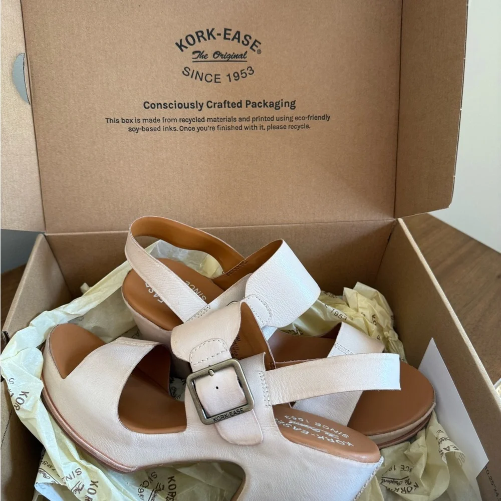 New Kork-Ease Women's San Carlos Cream Sandals - Picture 3 of 11